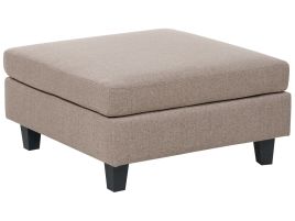 Fabric Ottoman Brown UNSTAD