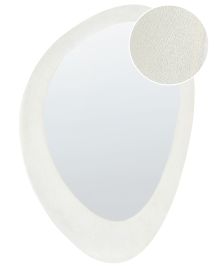 Velvet Wall Mirror 60x90cm White