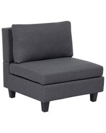 Fabric 1-Seat Section Dark Grey UNSTAD