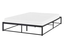 Metal EU Double Size Bed Black VIRY