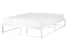 Metal EU King Size Bed White VIRY