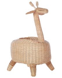 Rattan Giraffe Basket Light