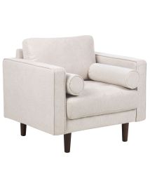 Fabric Armchair Beige NURMO