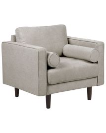 Fabric Armchair Taupe NURMO