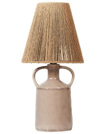 Ceramic Table Lamp Taupe LARISSOS