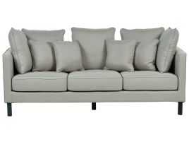 3 Seater Fabric Sofa Grey FENSTAD