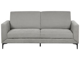 3 Seater Fabric Sofa Grey FENES