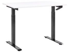 Adjustable Standing Desk 120 x 72 cm White and Black DESTINES