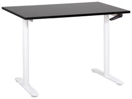 Adjustable Standing Desk 120 x 72 cm Black and White DESTINAS