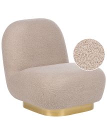 Boucle Armless Chair Beige LOVIISA