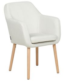 Velvet Dining Chair White YORKVILLE II
