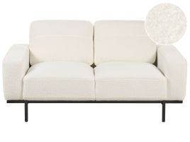 2 Seater Sofa Boucle White SOVIK