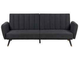 Fabric Sofa Bed Black VIMMERBY