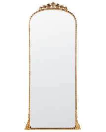 Metal Wall Mirror 51x114cm Gold