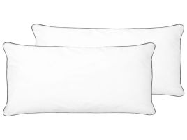 Set of 2 Microfibre Bed High Profile Pillows 40 x 80 cm PELISTER