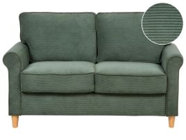 2 Seater Jumbo Cord Sofa Dark Green RONNEBY