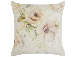Cushion Floral Pattern 45x45cm Beige