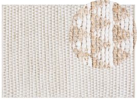 Cotton Area Rug 160x230cm Beige