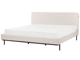 Fabric EU Super King Bed Beige CORIO