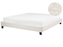 Boucle EU Super King Bed Cream Beige ROANNE