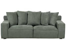 3 Seater Chenille Sofa Green VISKAN