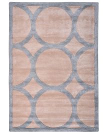 Viscose Area Rug 160x230cm Beige and Grey