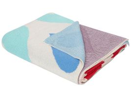 Cotton Kids Blanket Hearts Motif 130 x 170 cm Multicolour KOHAT