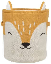 Cotton Fox Basket Beige and Orange HARRORI