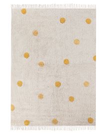 Cotton Kids Rug 140x200cm Beige and Yellow