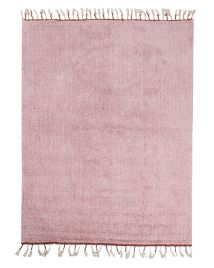 Cotton Area Rug 140x200cm Pink