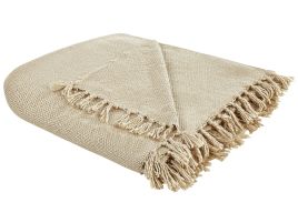 Blanket 240 x 220 cm Beige CHAOHANI