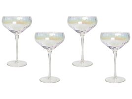 Set of 4 Champagne Saucers 30 cl MORGANITE