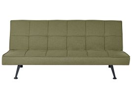 Fabric Sofa Bed Olive Green HASLE