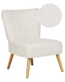 Boucle Armchair White VAASA