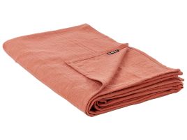 Cotton Bedspread 200 x 220 cm Red MARAKA