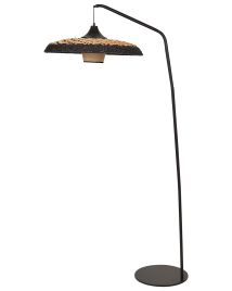 Paper Rope Floor Lamp Black KALOMO