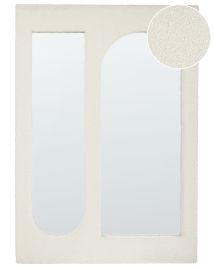 Boucle Wall Mirror 70x100cm Off - White