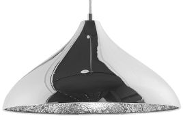 Metal Pendant Lamp Silver ISKAR