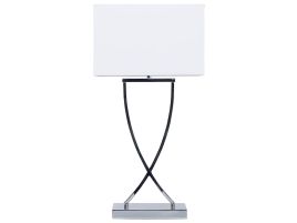 Table Lamp Silver and White YASUNI