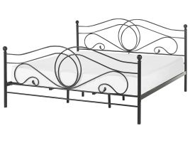 Metal EU Super King Bed Black LYRA