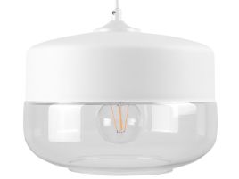 Glass Pendant Lamp White MURRAY