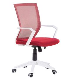 Swivel Desk Chair Red RELIEF
