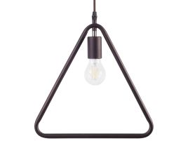 Metal Pendant Lamp Brown JURUENA