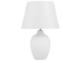 Ceramic Table Lamp White FERGUS