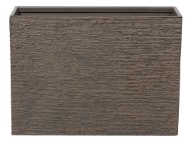Rectangular Plant Pot 29 x 70 x 50 cm Brown EDESSA