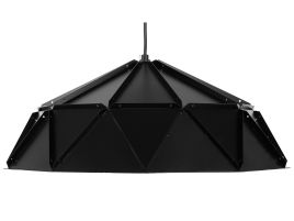 Metal Pendant Lamp Black SENIA