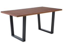 Dining Table 160 x 90 cm Dark Wood AUSTIN