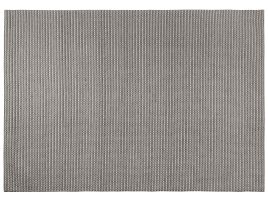 Wool Area Rug 160x230cm Dark Grey