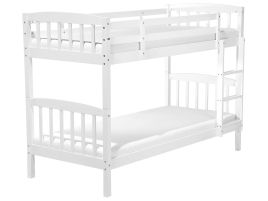 Wooden EU Single Size Bunk Bed White REVIN