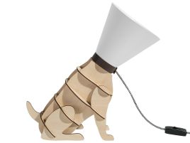 Table Lamp Light Wood ISNA